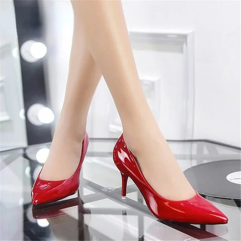 Versatile Dress Heels for Formal and Casual Wear---Women's Shoes Large Size Boats Shoes Woman High Heels Wedding Shoes Pumps