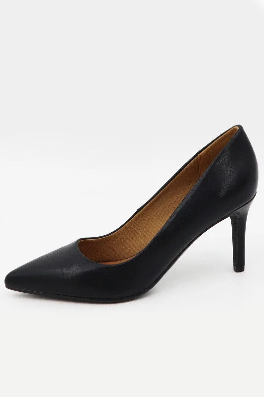 Women's Solid pumps heels - TREAT01---Fashionable Kitten Heels for Date Night