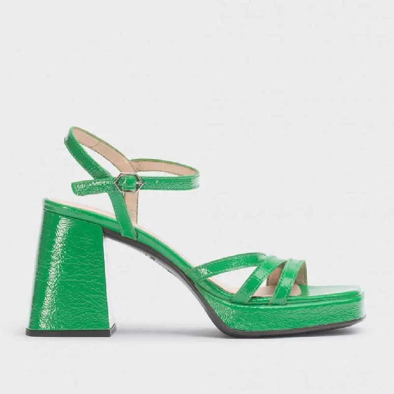 Wonders Love Strappy Heel - Jade---Affordable Strappy Platform Heels with Premium Quality