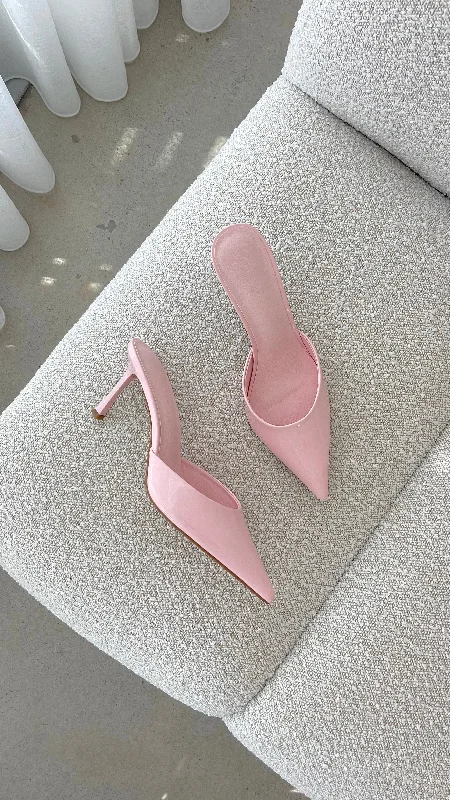 Stiletto Heel Pumps with Perfect Fit--Xayden Heel - Ice Pink-Fashionable & Classic