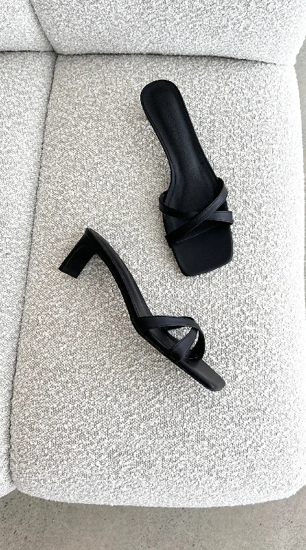 Stiletto Heel Pumps with Perfect Fit--Yahara Heel - Black-Fashionable & Classic