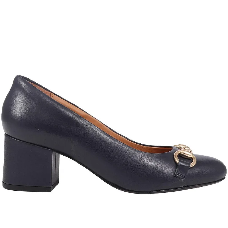 Zephy Leather Court Shoes  - ZEPHY / 325 047---Comfortable Leather Pumps for Office and Everyday Wear