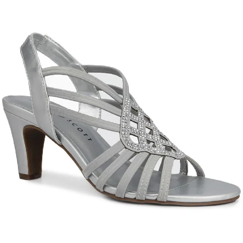 Karen Scott Womens Darcyy Strappy Embellished Pumps---Affordable Strappy Platform Heels with Premium Quality