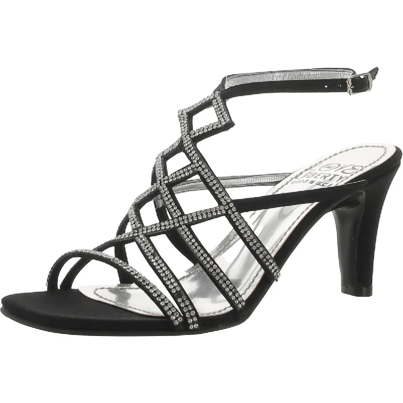 Love & Liberty Womens Embellished Strappy Heels---Affordable Strappy Platform Heels with Premium Quality