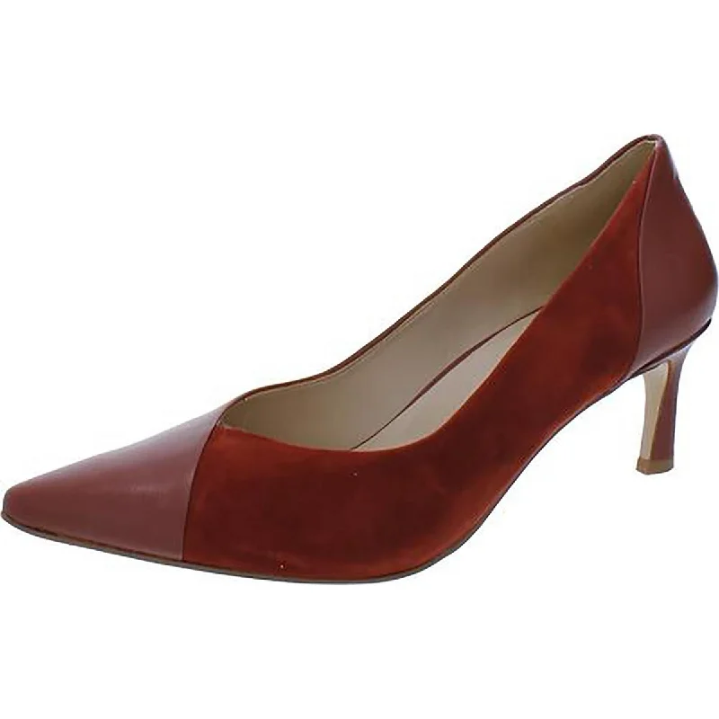 Stiletto Heel Pumps with Perfect Fit--27 Edit Womens Faris Leather Pointed Toe Pumps-Fashionable & Classic