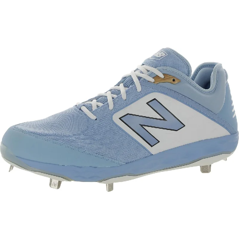 New Balance Mens 3000v4 Faux Leather Metal Cleats---Comfortable Leather Pumps for Office and Everyday Wear