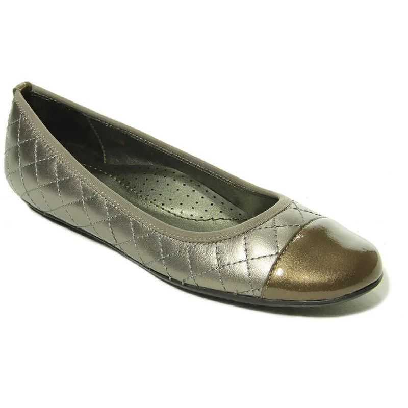 Stylish Slip-On Pumps for Quick Elegance---VANELi Womens Serene Quilted Slip On Round-Toe Shoes