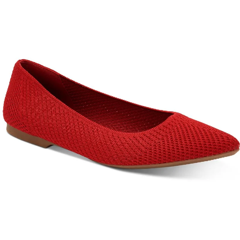 Stiletto Heel Pumps with Perfect Fit--Alfani Womens Poppyy Knit Geometric Pointed Toe Flats-Fashionable & Classic