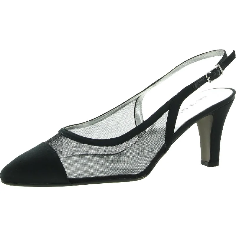 Stiletto Heel Pumps with Perfect Fit--David Tate Womens Vegas Toe Cap Pointed Toe Heels-Fashionable & Classic