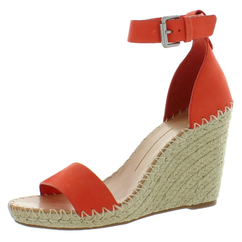 Dolce Vita Womens Noor Leather Ankle Espadrille Heels---Comfortable Leather Pumps for Office and Everyday Wear