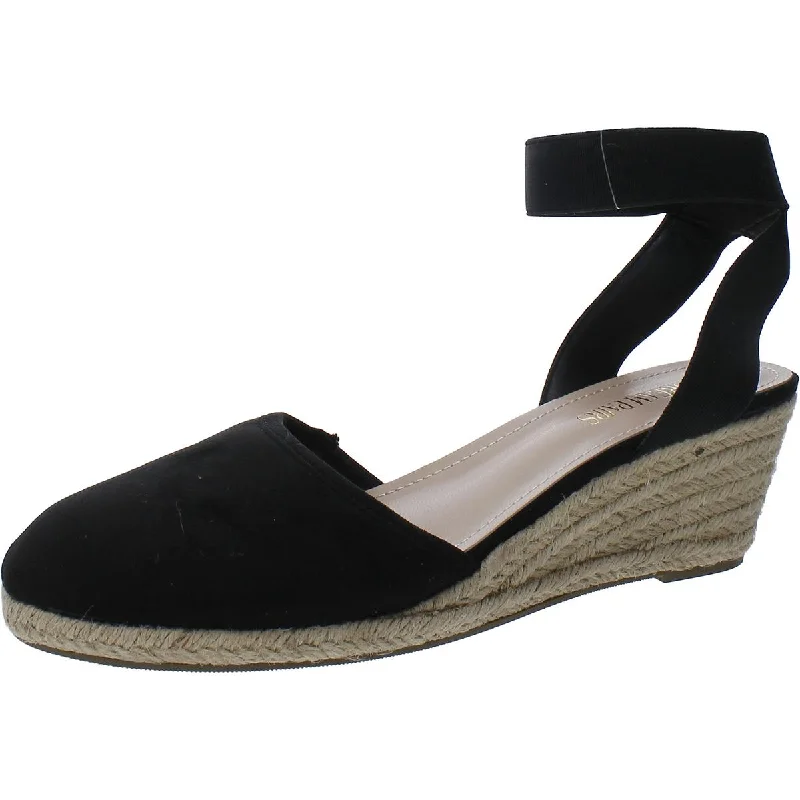 Affordable Suede Ankle Pumps for All-Day Wear--Dream Pairs Womens Amanda Faux Suede Espadrille Wedge Heels