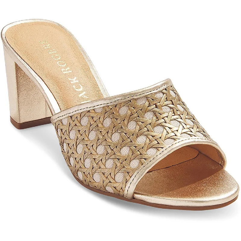 Versatile Heeled Sandals for Any Occasion---Jack Rogers Womens Merrain Caning Slip-On Slide Heels