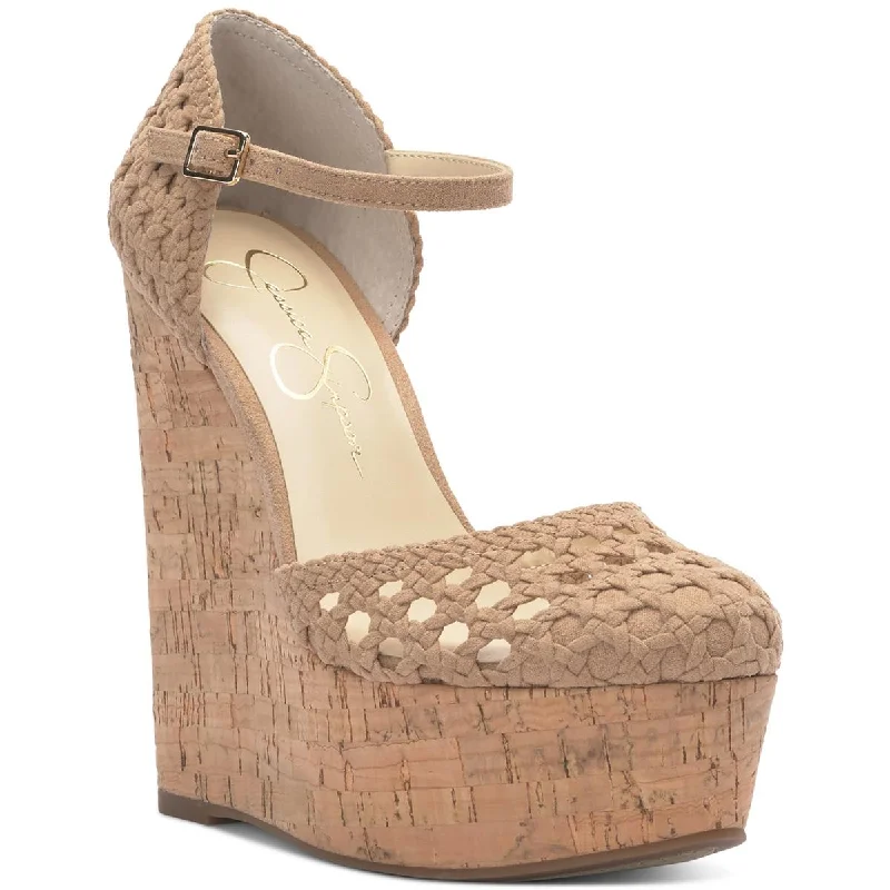 Stylish Platform Heels for Extra Height--Jessica Simpson Womens Woven Round Toe Platform Heels