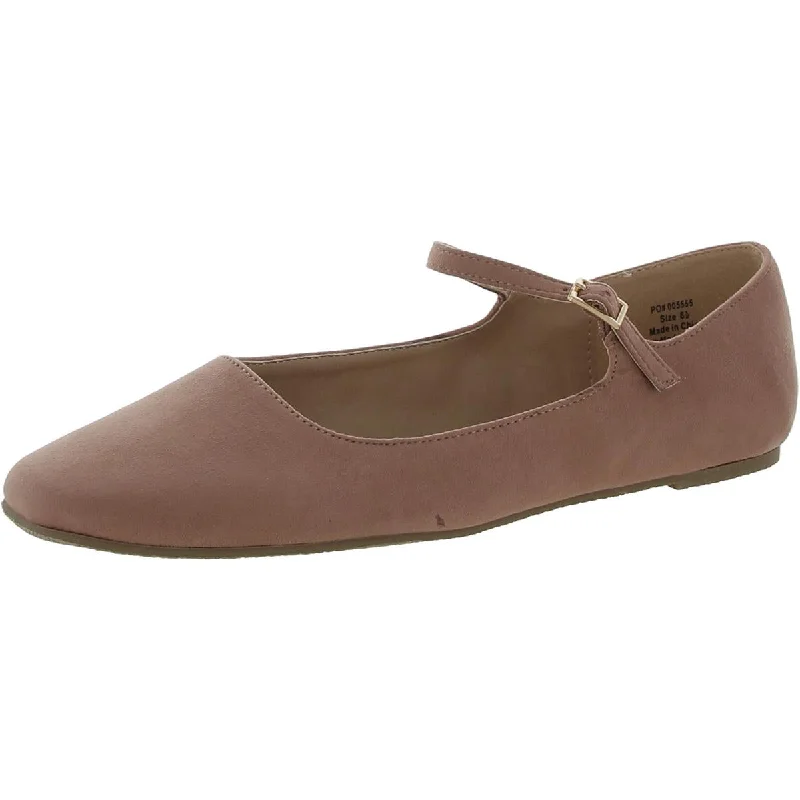 Journee Collection Womens   Faux Suede Square toe Ballet Flats