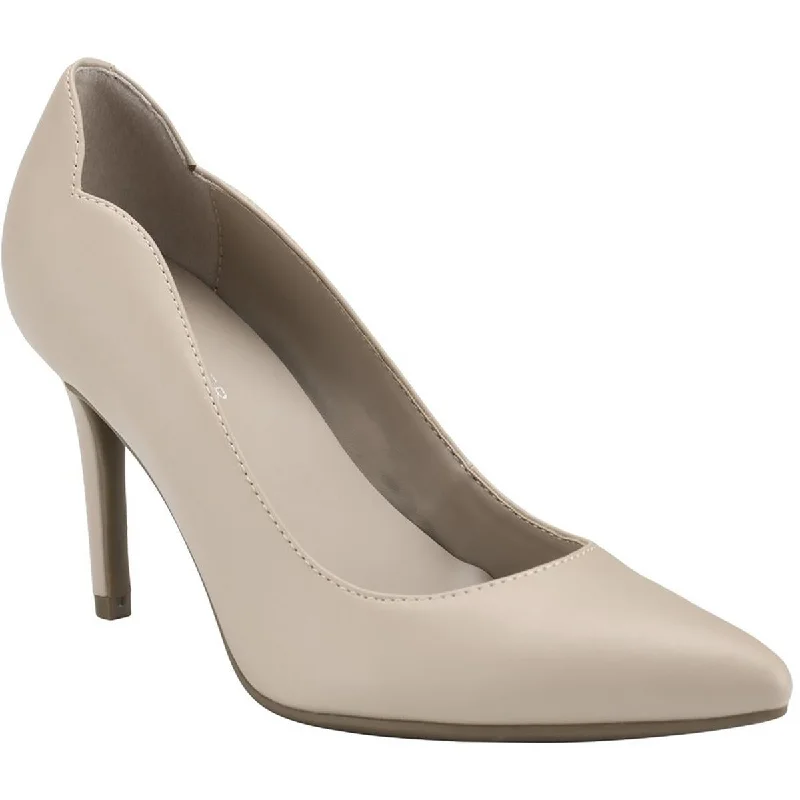 Stiletto Heel Pumps with Perfect Fit--Marc Fisher Womens Dilites 2 Faux Leather Pointed Toe Pumps-Fashionable & Classic