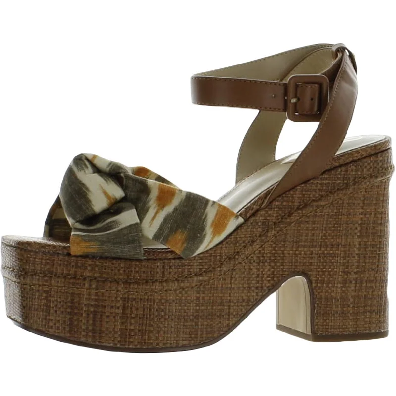 Sam Edelman Womens Theresa 2 Faux Trim Square Toe Heels---Durable Square Toe Block Heels for Everyday Use