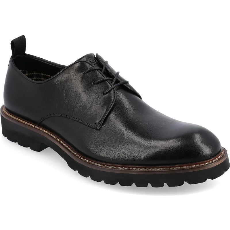 Thomas & Vine Mens Davies Leather Derby Shoes---Comfortable Leather Pumps for Office and Everyday Wear