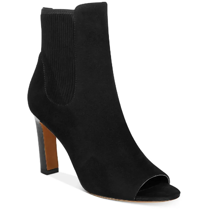 Affordable Suede Ankle Pumps for All-Day Wear--Vince Womens Elsie Suede Open Toe Pumps