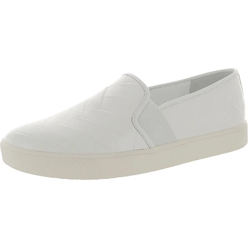 Stylish Slip-On Pumps for Quick Elegance---Vince Womens Faux Leather Slip On Casual And Fashion Sneakers