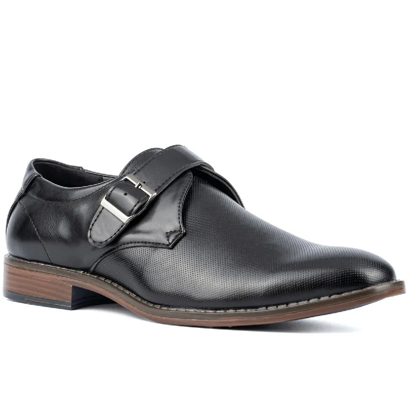 Xray Mens Amadeo Faux Leather Buckle Oxfords---Comfortable Leather Pumps for Office and Everyday Wear