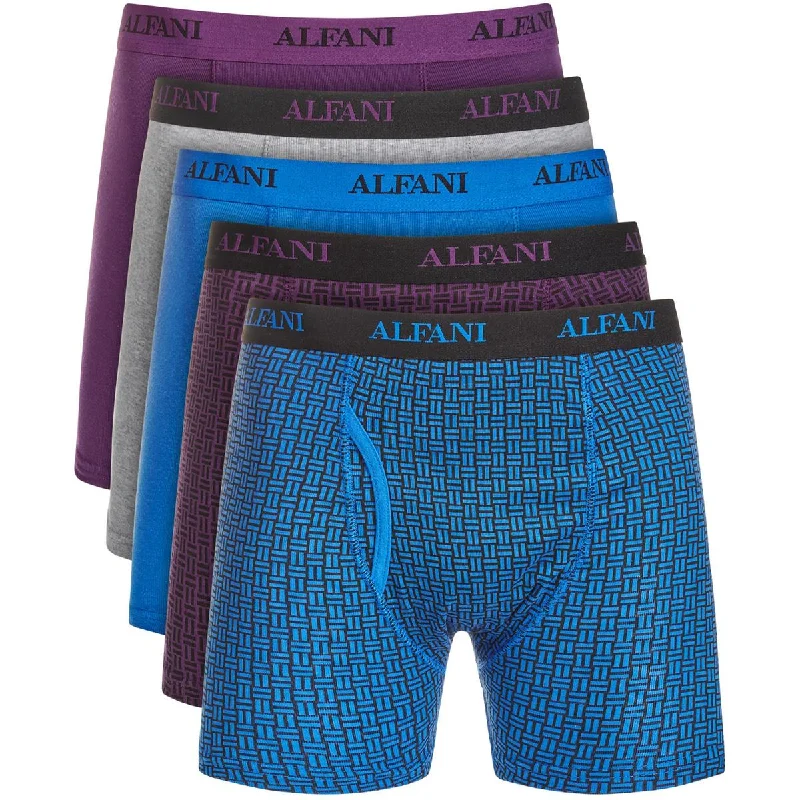 Versatile Heeled Sandals for Any Occasion---Alfani Mens 5-Pack Moisture Wicking Boxer Briefs