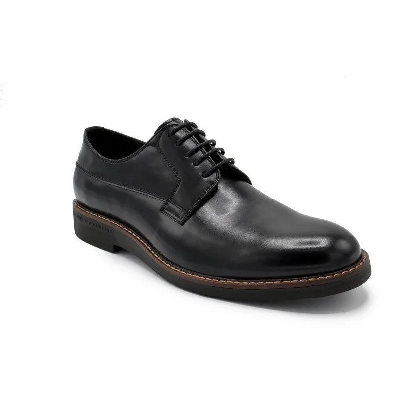 Aston Marc Mens Faux Leather Padded Insole Oxfords---Comfortable Leather Pumps for Office and Everyday Wear