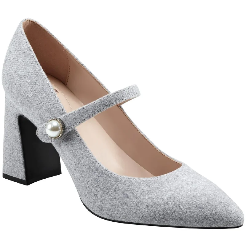 Affordable Suede Ankle Pumps for All-Day Wear--Bandolino Womens Kirsten 2 Faux Suede Covered Heel Mary Jane Heels