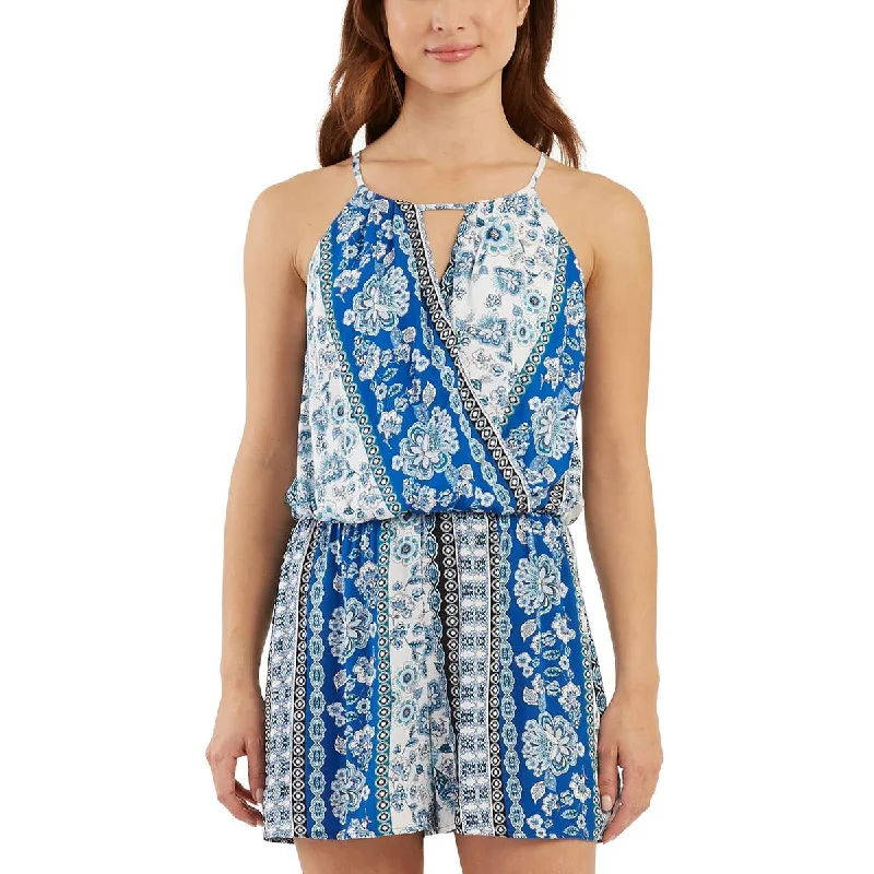 Versatile Heeled Sandals for Any Occasion---BCX Womens Juniors Printed Keyhole Romper