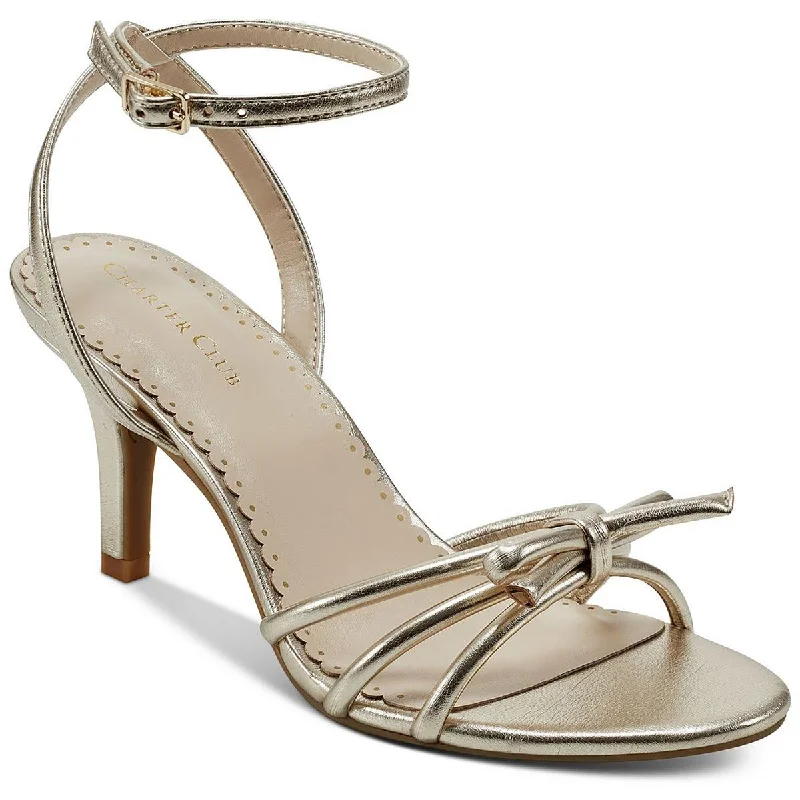 Sleek and Shiny Patent Pump Heels for a Polished Look--Charter Club Womens Mirabell Patent Ankle Strap Heels