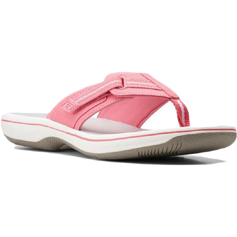 Stylish Slip-On Pumps for Quick Elegance---Cloudsteppers by Clarks Womens Brinkley Jazz Thong Slip On Flip-Flops