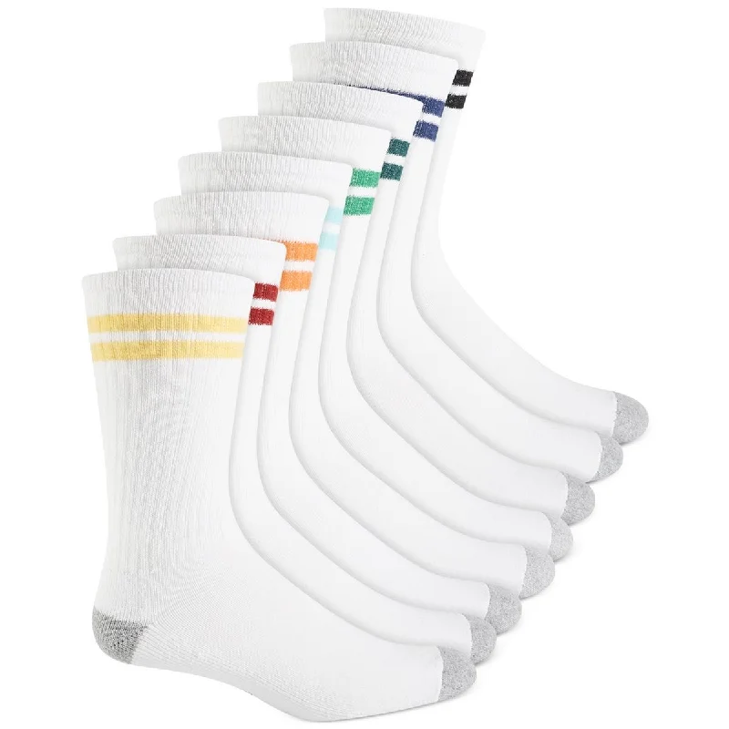 Versatile Heeled Sandals for Any Occasion---Club Room Mens 8PK Long Crew Socks