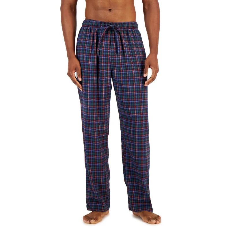 Versatile Heeled Sandals for Any Occasion---Club Room Mens Flannel Plaid Sleep Pant