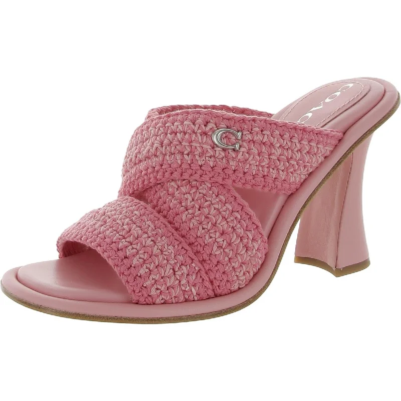 Stylish Slip-On Pumps for Quick Elegance---Coach Womens Quinti Knit Slip On Heels