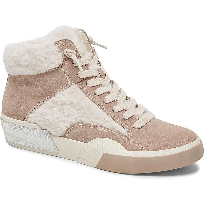 Affordable Suede Ankle Pumps for All-Day Wear--Dolce Vita Womens Zilvia Plush Suede High Top Casual And Fashion Sneakers