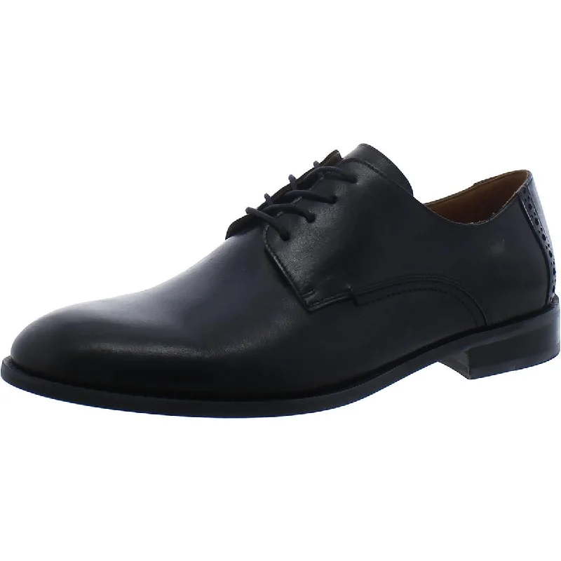 Donald J. Pliner Mens Daniel Leather Lace-Up Derby Shoes---Comfortable Leather Pumps for Office and Everyday Wear