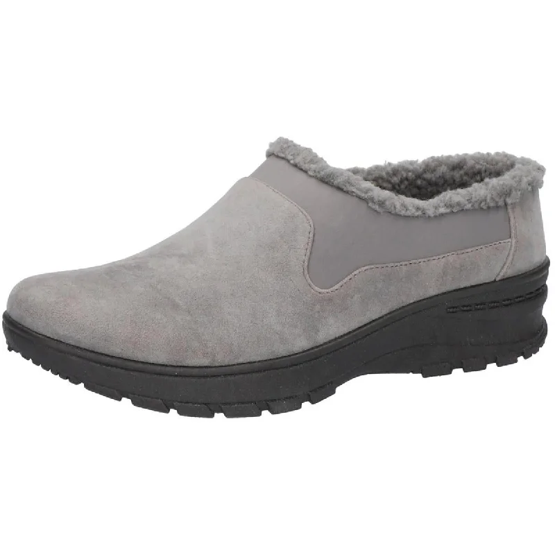 Stylish Slip-On Pumps for Quick Elegance---Easy Street Womens DULUTH Faux Fur Slip On Casual and Fashion Sneakers