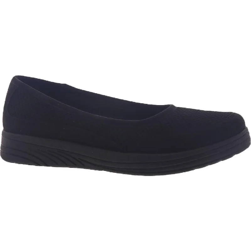 Stylish Slip-On Pumps for Quick Elegance---Easy Street Womens Joyous Faux Leather Slip On Ballet Flats