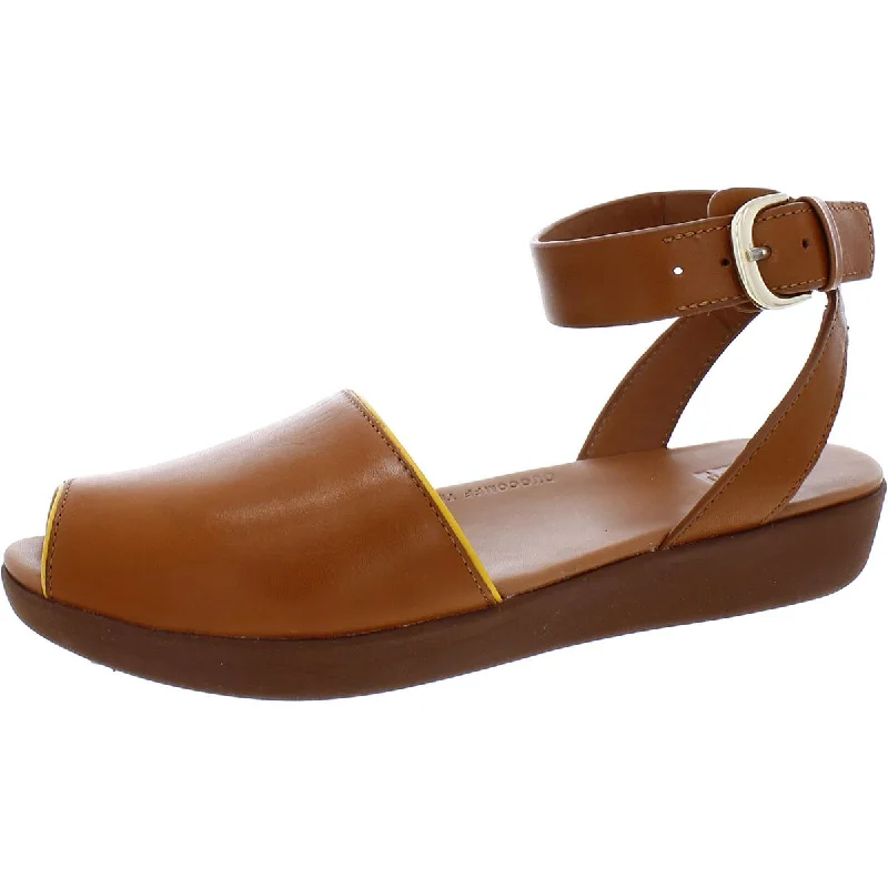 Stylish Ankle Strap Heels for Women--Fitflop Womens Cova Pop Leather Buckle Ankle Strap