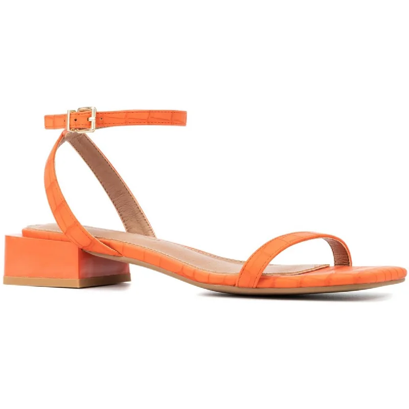 Versatile Heeled Sandals for Any Occasion---Gabrielle Union Womens Buckle Man Made Heels