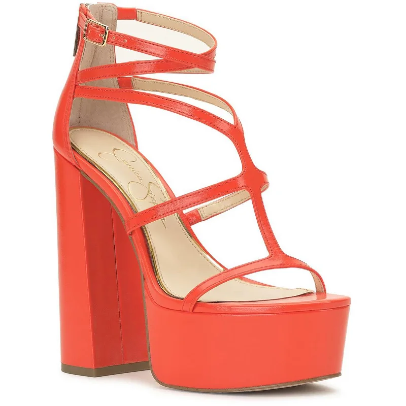 Sleek and Shiny Patent Pump Heels for a Polished Look--Jessica Simpson Womens Aamina Patent Strappy Platform Heels