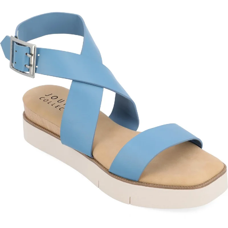 Journee Collection Womens HAVALEE Square toe Casual Ankle Strap