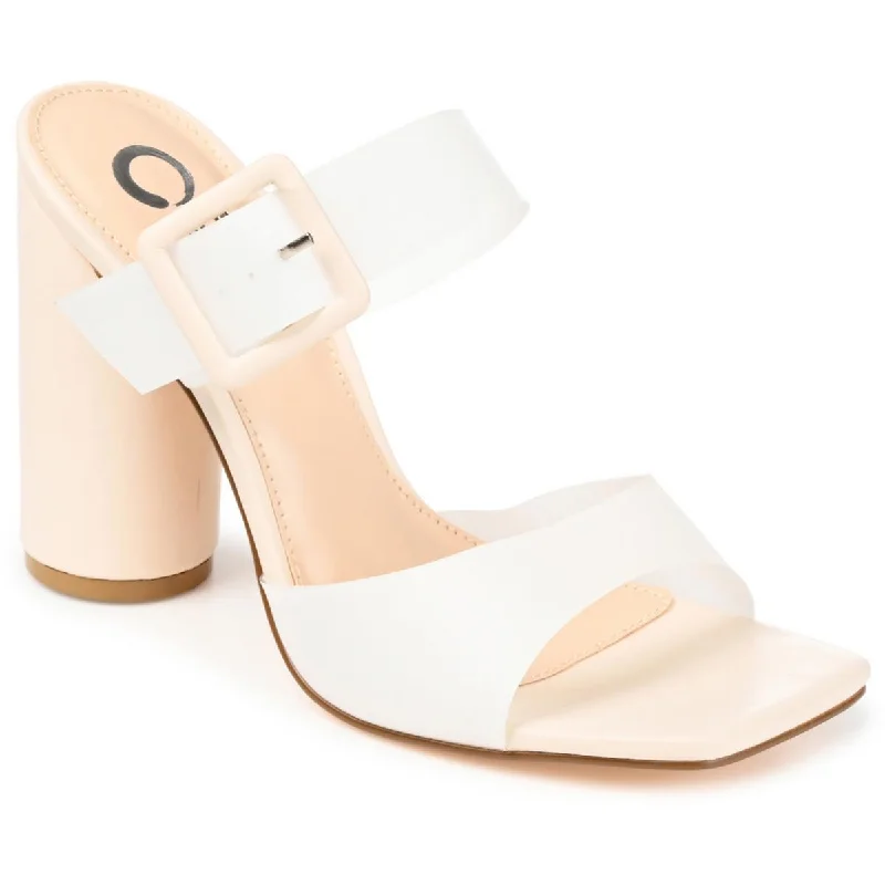 Journee Collection Womens Luca Buckle  Heels