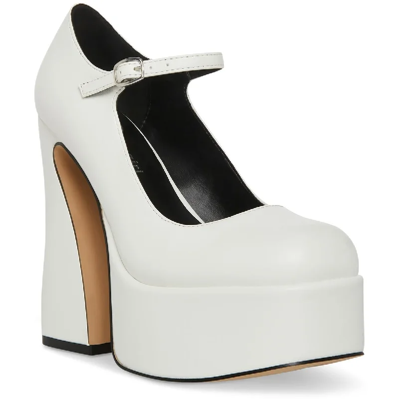 Stylish Platform Heels for Extra Height--Madden Girl Womens Khloie Buckle Platform Heels