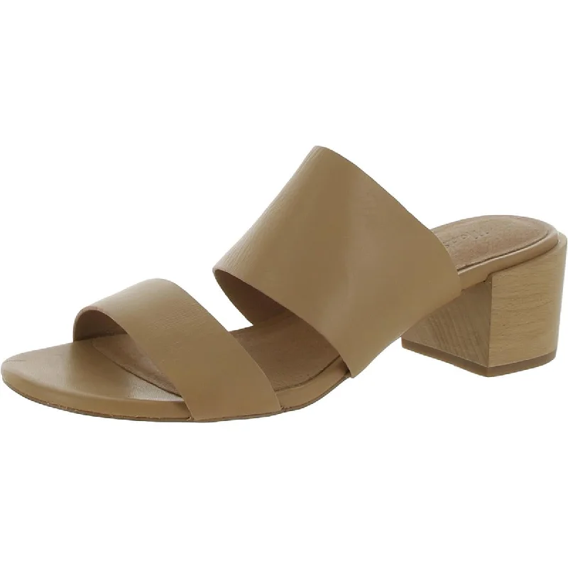 Madewell Womens Cushioned Footbed Leather Block Heel---Comfortable Leather Pumps for Office and Everyday Wear