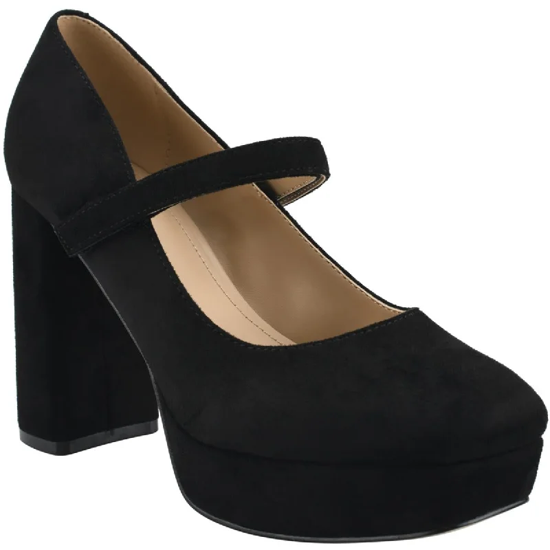 Affordable Suede Ankle Pumps for All-Day Wear--Marc Fisher Womens MFNICOLY2 Faux Suede Dressy Pumps