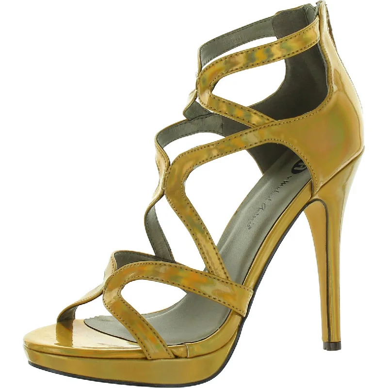 Michael Antonio Womens Riot-Met Metallic Strappy Heels---Affordable Strappy Platform Heels with Premium Quality