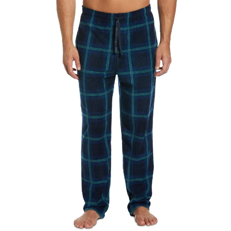 Versatile Heeled Sandals for Any Occasion---Perry Ellis Portfolio Mens Fleece Plaid Sleep Pant