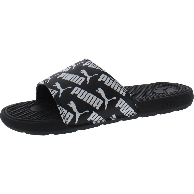 Stylish Slip-On Pumps for Quick Elegance---Puma Boys Cool Cat Bold Logo Slip On Pool Slides