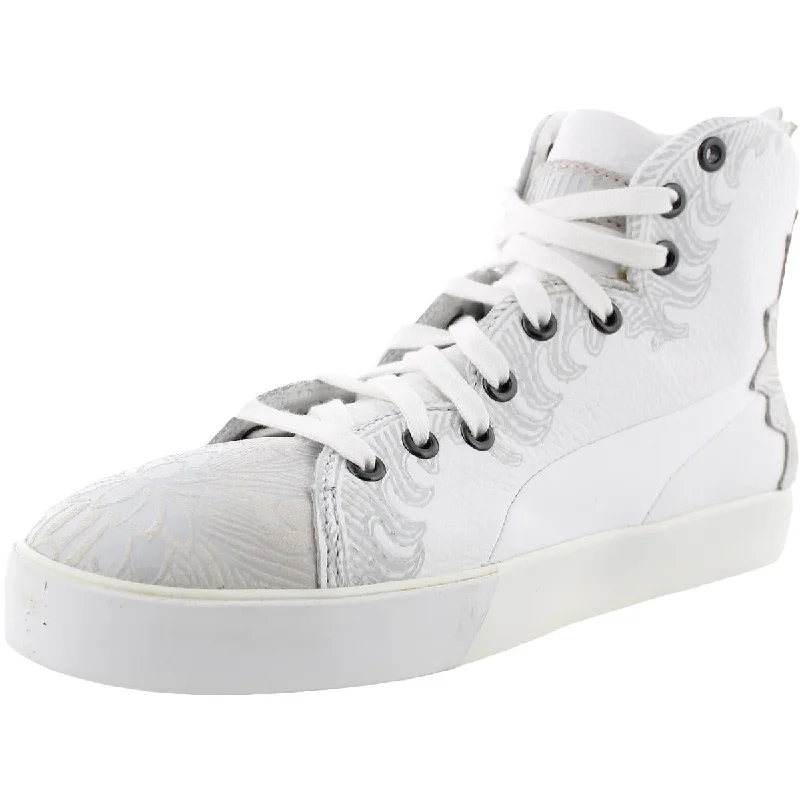 Puma Womens Rudolph Dassler Leather Lifestyle High-Top Sneakers---Comfortable Leather Pumps for Office and Everyday Wear