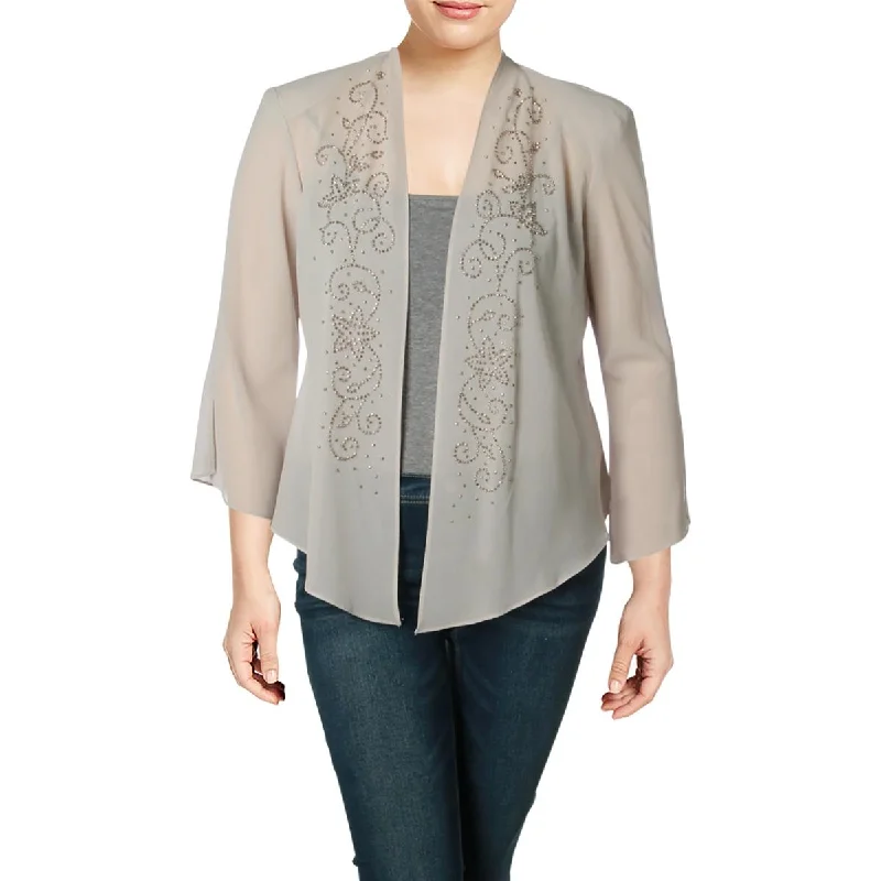 R&M Richards Womens Embellished Cardigan Top---Chic Embellished Pumps for a Glamorous Look